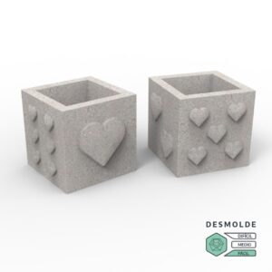 Molde Cubo San Valentín