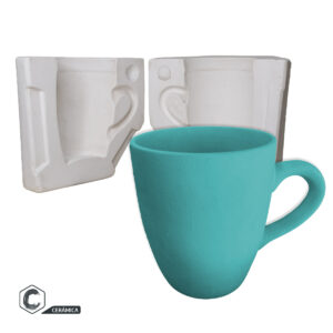Molde de Yeso T-005 Taza Bombé