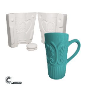 Molde de Yeso T-016 Taza Labrada