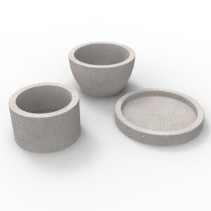 Kit Moldes Cilindro + Cuenco + Plato Circular N14