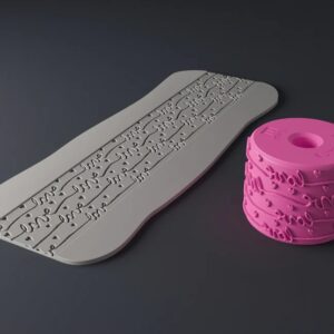 Rodillo Mediano Textura Para Cerámica San Valentin N01