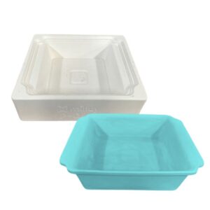 Molde de Yeso P-040 Fuente Cuadrada Grande