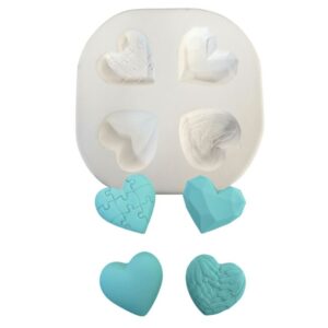 Molde de Yeso F-002 Formas de Corazones